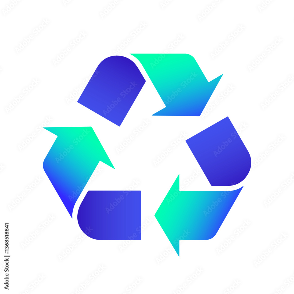 Recycling logo, symbol of recycle item - Recyclable product label Recycling logo, symbol of recycle item - Recyclable product label