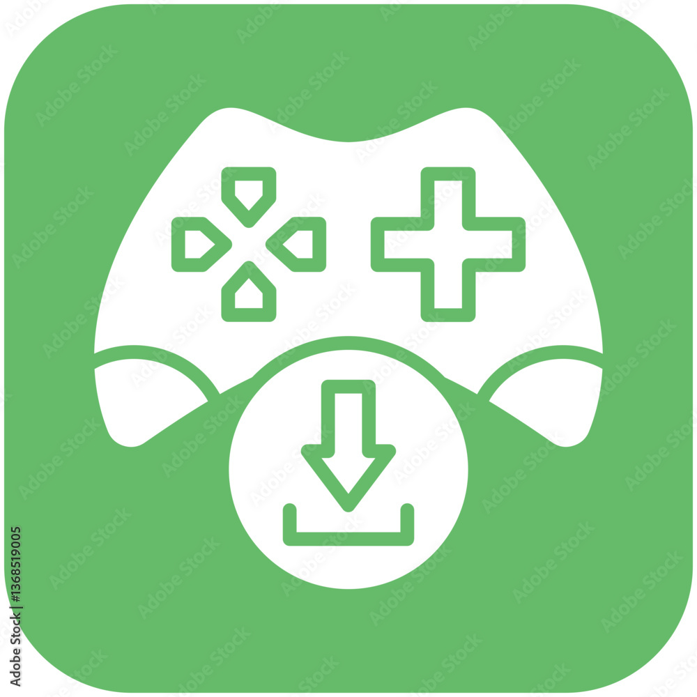 Obraz premium Download Game Icon