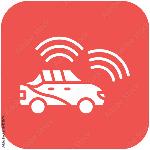 Self Driving Vehicle Icon