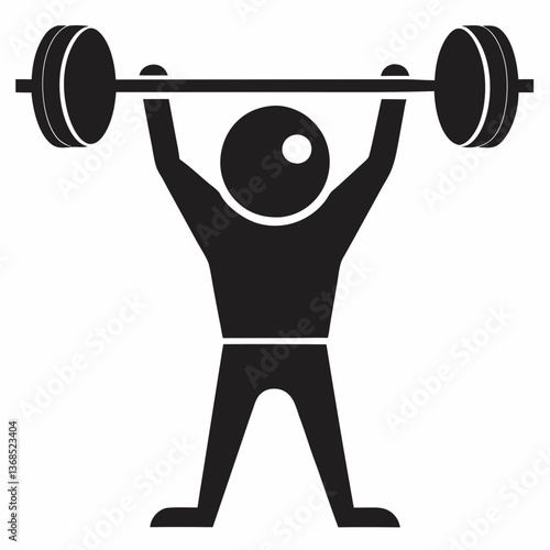man lifting weights