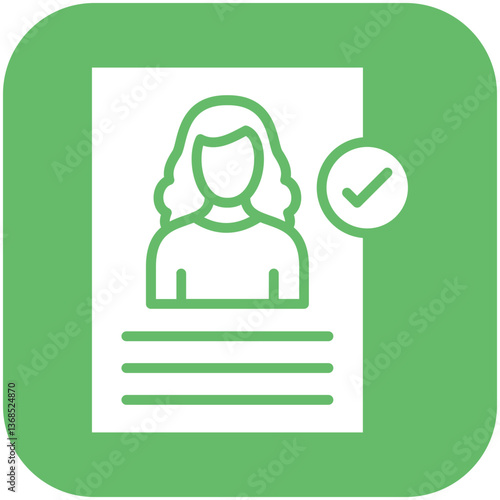 Job Candidate Female Icon