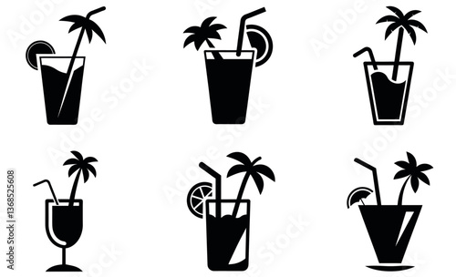 Tropical Cocktails Collection design