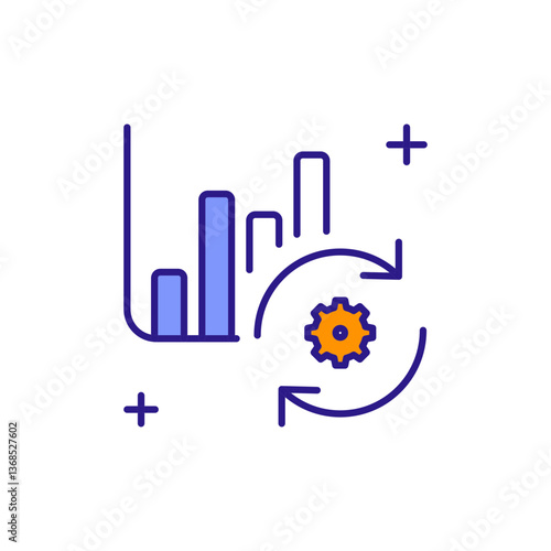 Recovery Icon Symbolizing Economic Restoration Post-Hyperinflation.