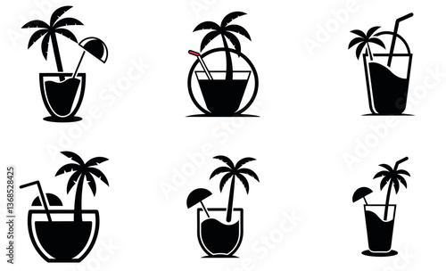 Tropical Cocktails Collection design