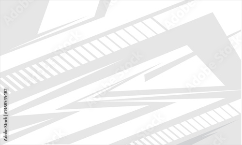 Title White sport background abstract white geometric shapes. Suitable for sports branding, athletic events, posters, and fitnessrelated designs.