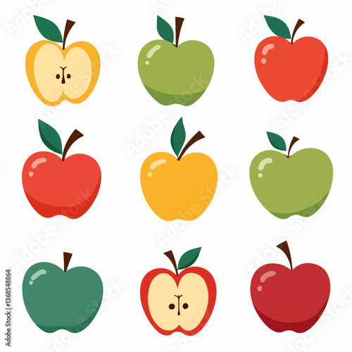 Apple vector logo isolated on white background.
