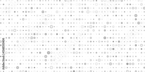 Obraz na płótnie Doted halftone textured abstract pattern background. Monochrome halftone background with dots. Geometric abstract background of random sized dots. Pop Art circle comic pattern. Abstract geometric art. w salonie