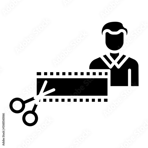 Film Editor Male Icon