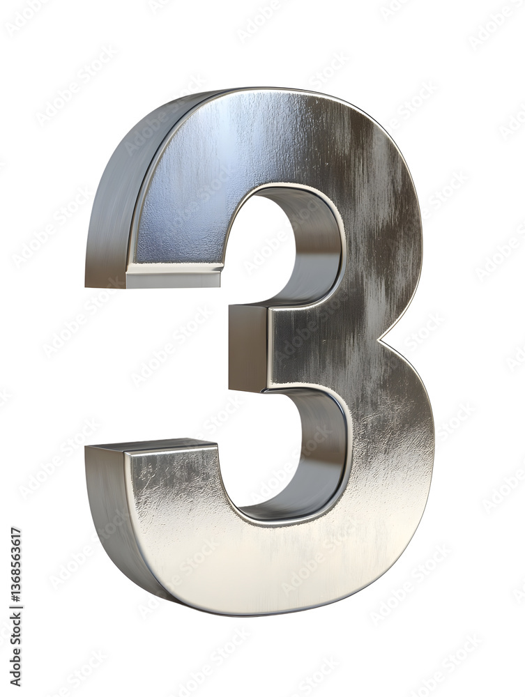 Silver font number. Silver number 3. Silver number Silver font number. Silver number 3. Silver number