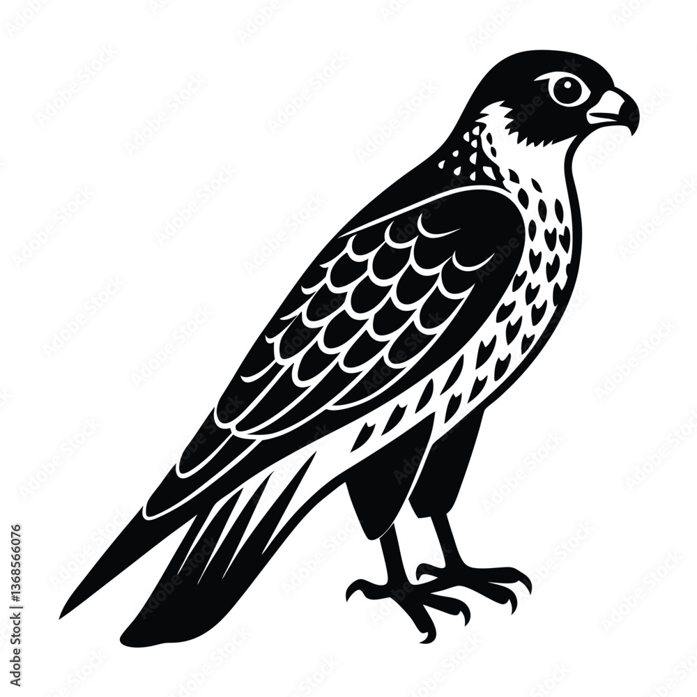 Obraz premium falcon vector illustration