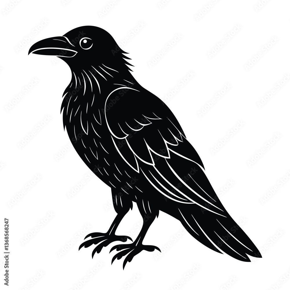 crow vector illustration crow vector illustration