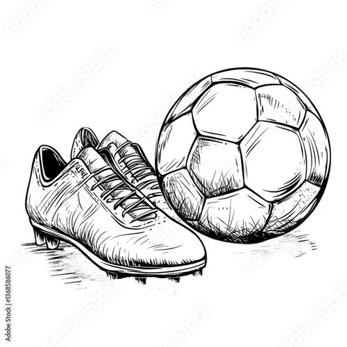 Dynamic Soccer Cleats Action Shot on Green Field