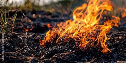 Fire safety awareness for natural peat environments.