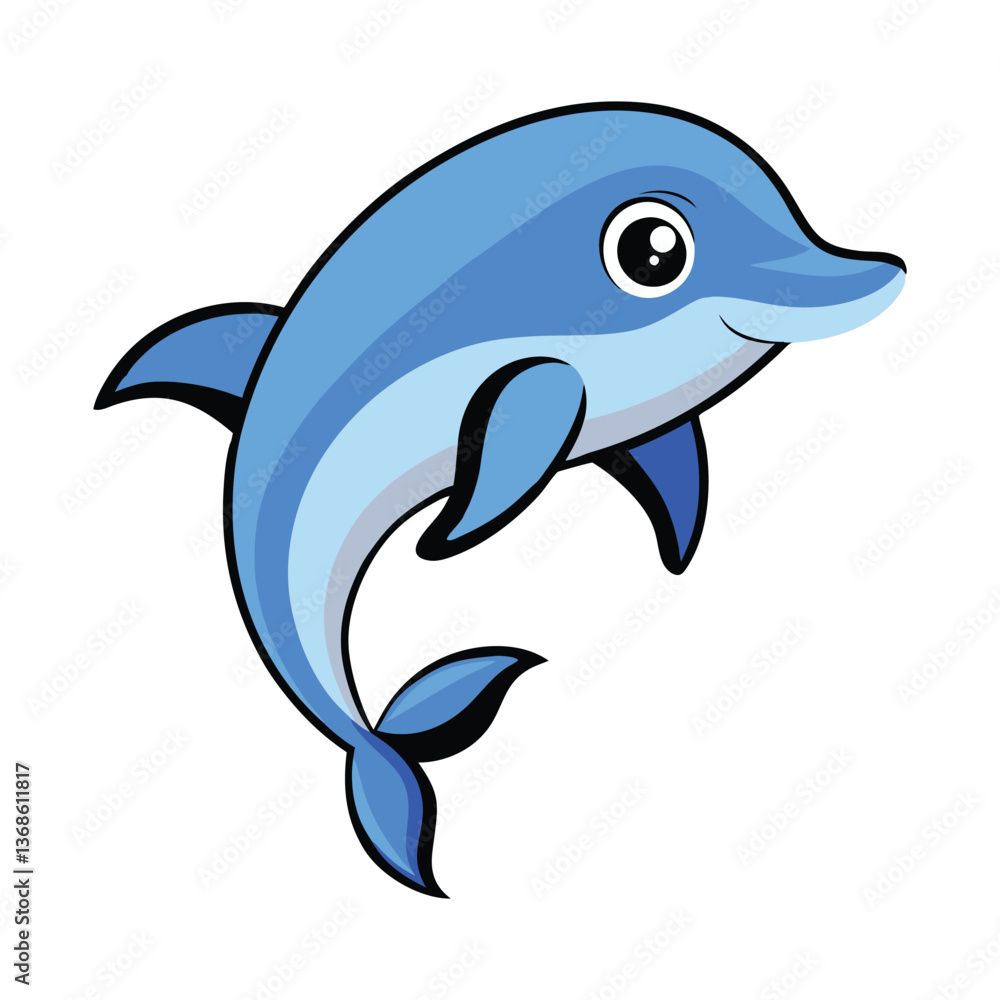 Fototapeta premium 🐬 Dolphin Coloring Book Pages 🎨 | Fun & Creative Designs for Kids