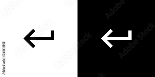 Enter Key Left Icon
