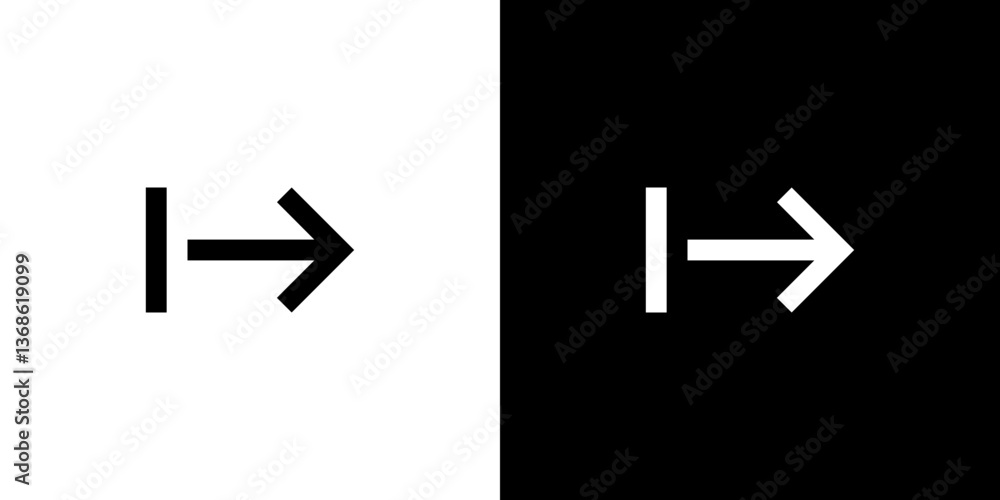 Fototapeta premium Tab to Right Icon 