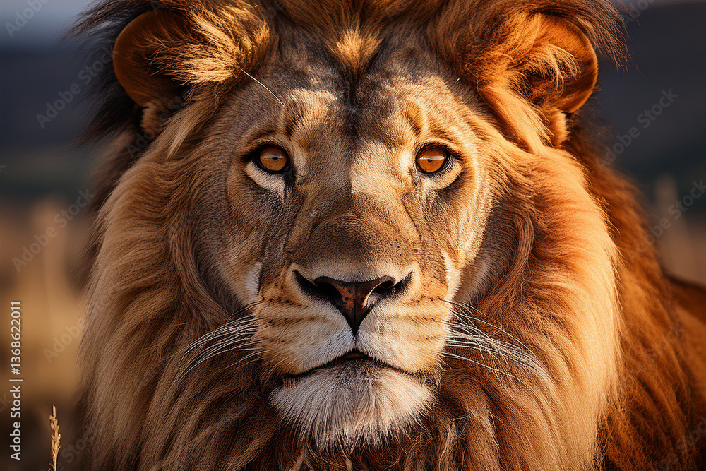 Fototapeta premium close up of a lion