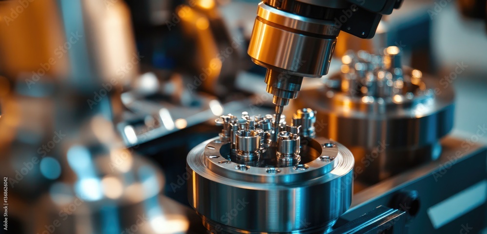 A close-up shot of advanced robotics handling delicate parts in a precision manufacturing environment, with intricate machinery and precision tools visible in the background. A close-up shot of advanced robotics handling delicate parts in a precision manufacturing environment, with intricate machinery and precision tools visible in the background.