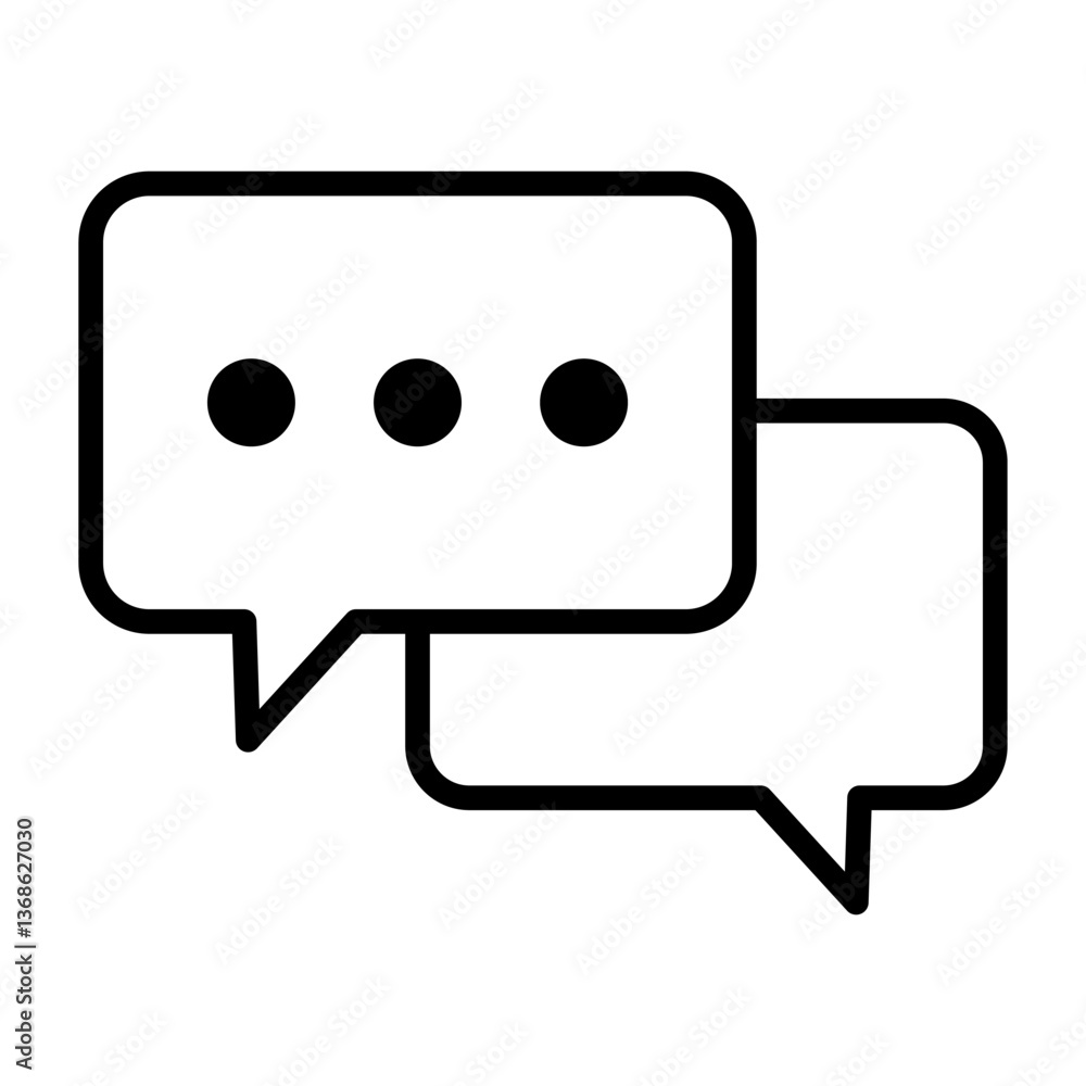 Dialogue icon. Chat icon. Speech bubble icon. Dialogue icon. Chat icon. Speech bubble icon.
