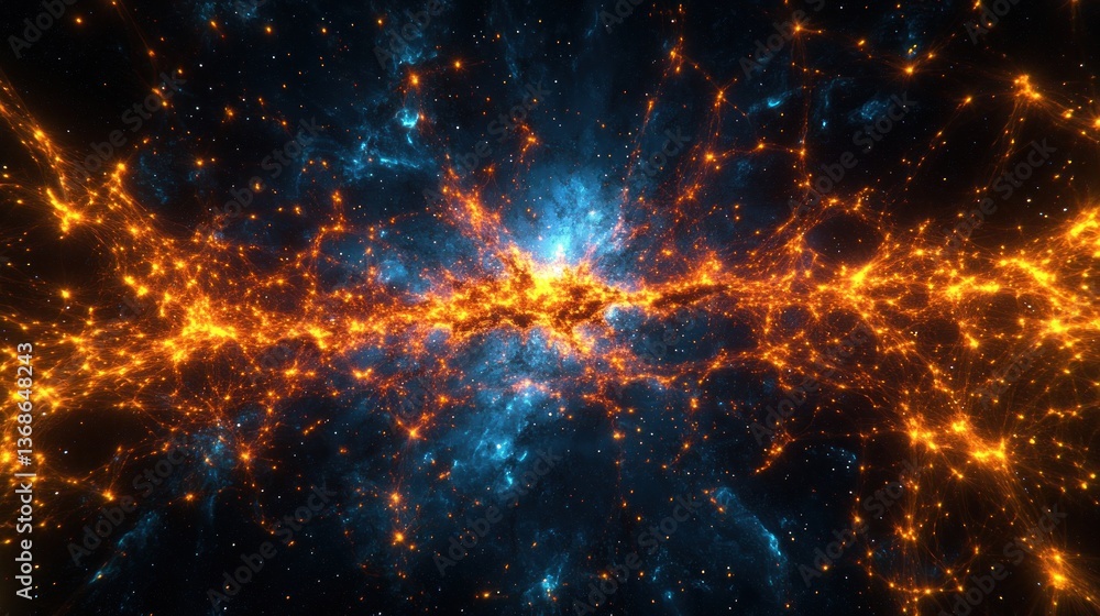 A simulation of the Big Bang with the universe rapidly expanding --ar 16:9 --v 6.1 Job ID: 54e6aec6-8515-4b11-a9ac-c434cf8457f4 A simulation of the Big Bang with the universe rapidly expanding --ar 16:9 --v 6.1 Job ID: 54e6aec6-8515-4b11-a9ac-c434cf8457f4