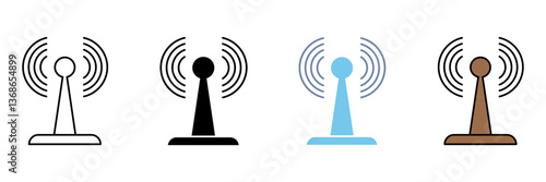 broadcast concept line icon. Simple element illustration.