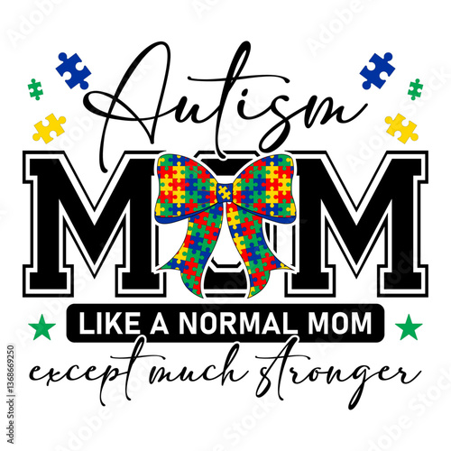Autism Mama Png svg t-shirt design