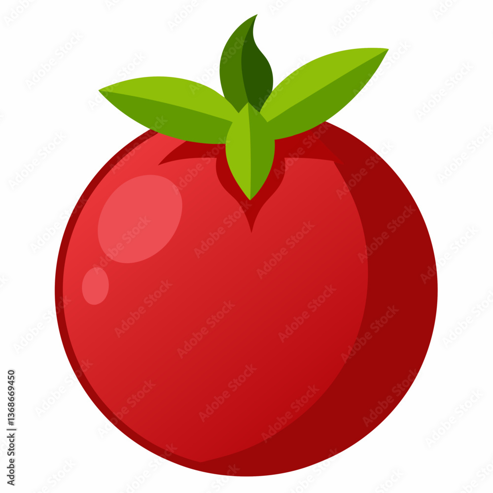 Minimalist Pomegranate Vector Illustration on White Background Minimalist Pomegranate Vector Illustration on White Background