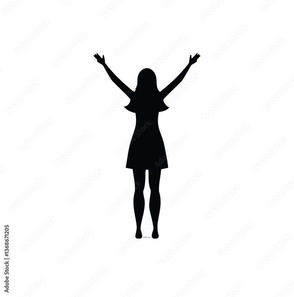 silhouette of a girl silhouette of a girl