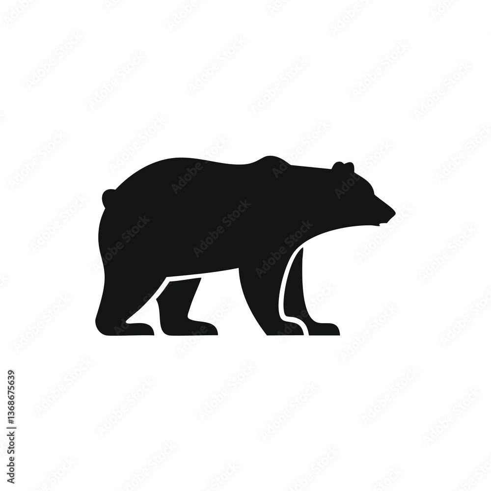 Fototapeta premium vector illustration of a bear
