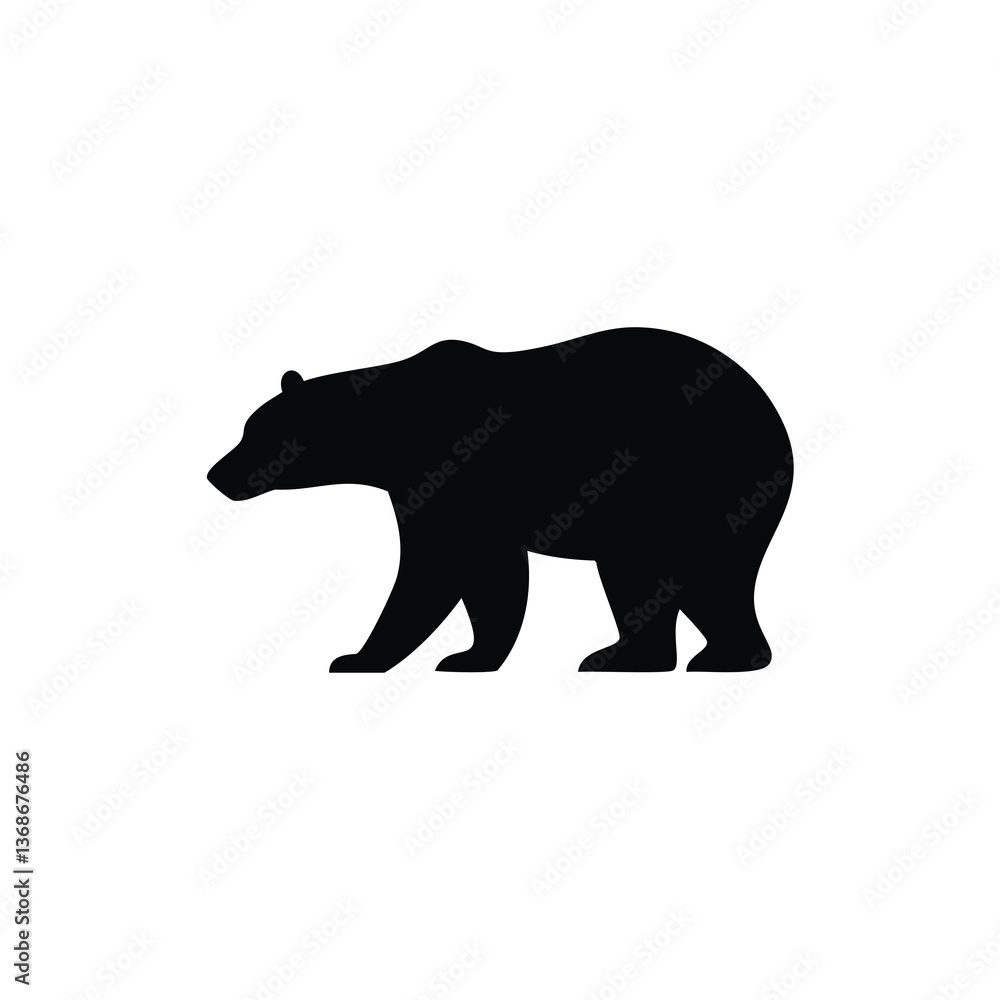 Fototapeta premium vector illustration of a bear