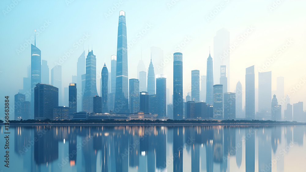 3D Flat Icon: Futuristic Cityscape Top View with Modern Architecture Design 3D Flat Icon: Futuristic Cityscape Top View with Modern Architecture Design