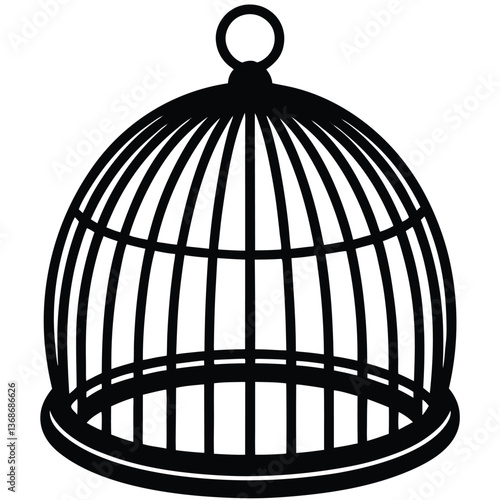 bird cage icon design