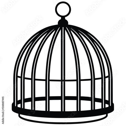 bird cage icon design