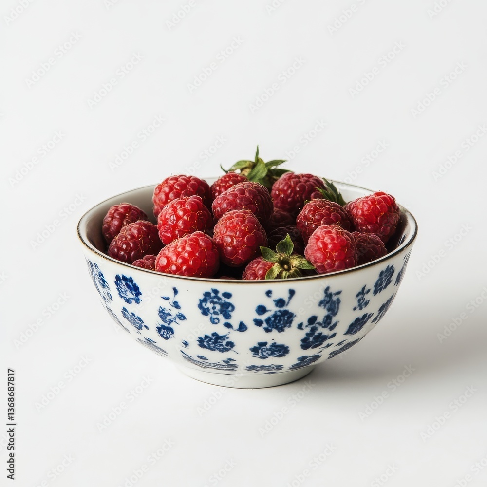 Ripe Raspberries in a Decorative Bowl A Symphony of Freshness and Culinary Delightful Harmony Ripe Raspberries in a Decorative Bowl A Symphony of Freshness and Culinary Delightful Harmony