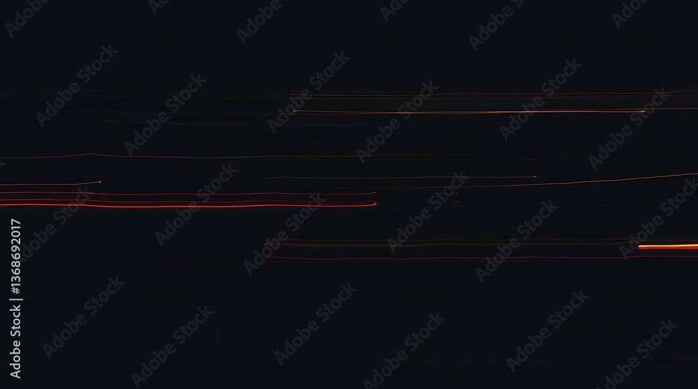 Fototapeta premium Night city lights streaks horizontal motion