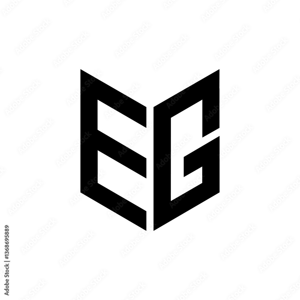 Modern EG Security Logo Unique Stylish EG Monogram for Security Business Modern EG Security Logo Unique Stylish EG Monogram for Security Business