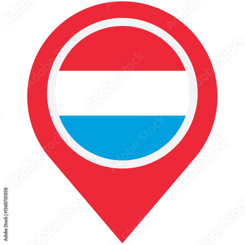 Discover Luxembourg: A vibrant red and white flag location pin, symbolizing adventure and exploration in a minimalist design. Free Download Discover Luxembourg: A vibrant red and white flag location pin, symbolizing adventure and exploration in a minimalist design. - GFXLoad