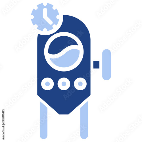 Fermentation Flat Blue Icon