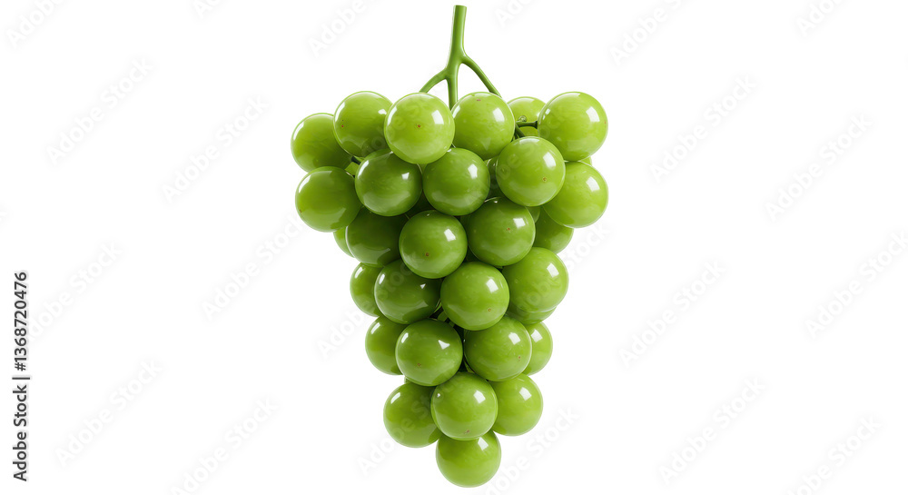 Isolated Green Grapes Isolated Green Grapes