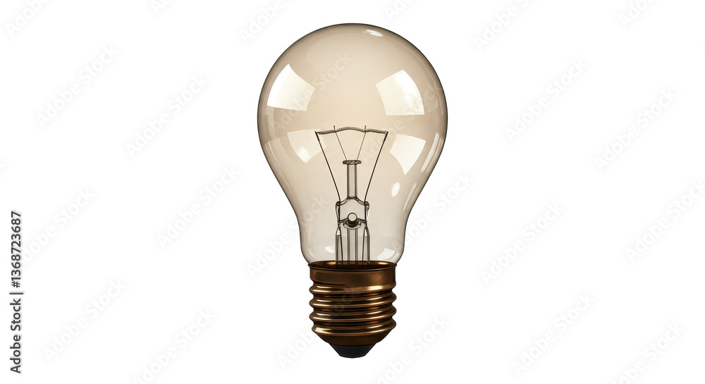 Isolated Classic Light Bulb Isolated Classic Light Bulb