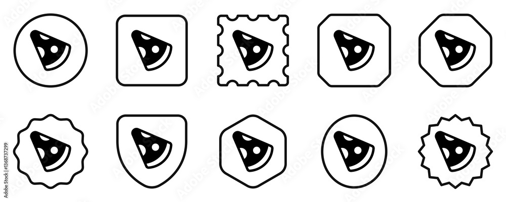 Editable pizza slice vector icon. Part of a big icon set family. Perfect for web and app interfaces, presentations, infographics, etc Editable pizza slice vector icon. Part of a big icon set family. Perfect for web and app interfaces, presentations, infographics, etc