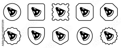Editable pizza slice vector icon. Part of a big icon set family. Perfect for web and app interfaces, presentations, infographics, etc