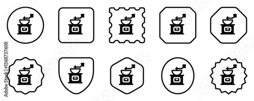 Editable coffee grinder vector icon. Cafe, coffee shop, restaurant, drink, beverages. Part of a big icon set family. Perfect for web and app interfaces, presentations, infographics, etc