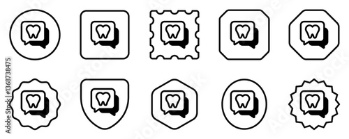 Editable dentist consultation vector icon. Dentistry, healthcare, medical. Part of a big icon set family. Perfect for web and app interfaces, presentations, infographics, etc