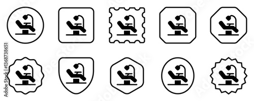 Editable dentist chair vector icon. Dentistry, healthcare, medical. Part of a big icon set family. Perfect for web and app interfaces, presentations, infographics, etc