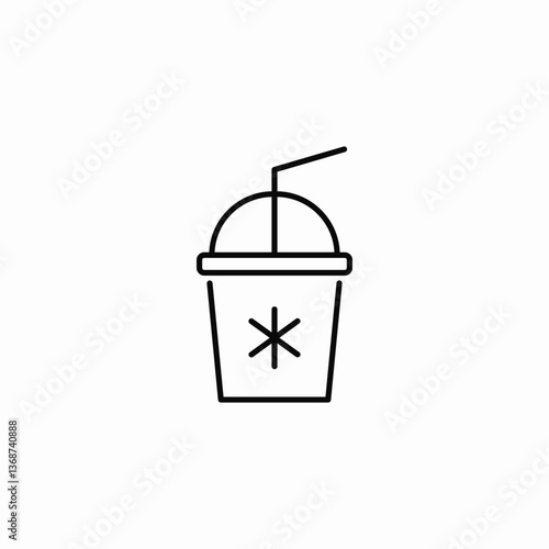 cold drink icon sign vector