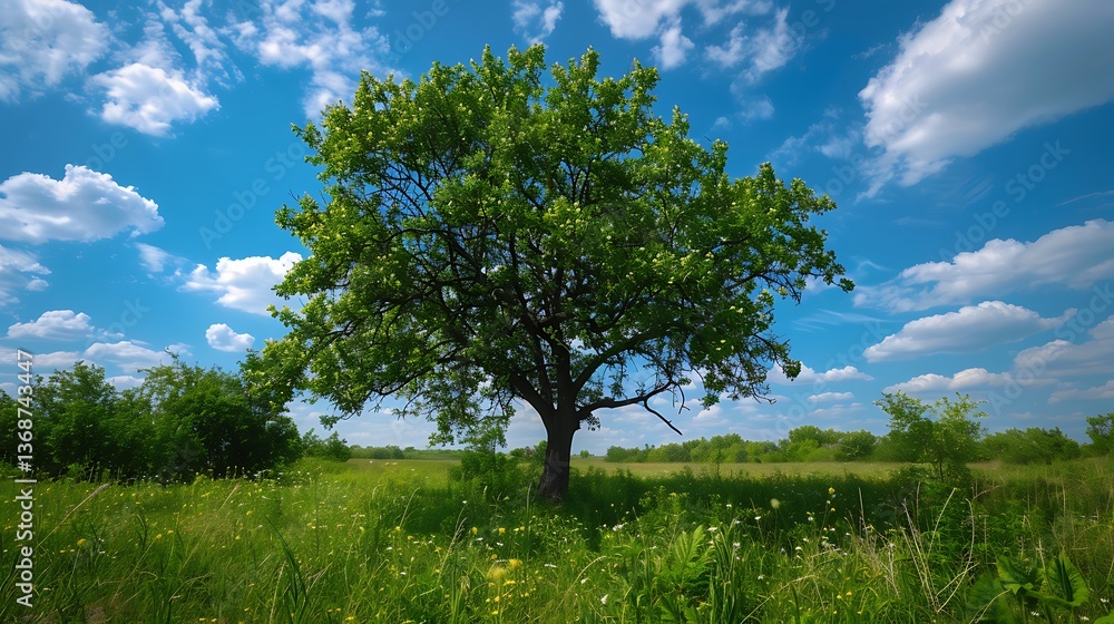 Obraz premium Serene Landscapes of Trees: Reflections, Seasons, and Scenic Beauty Captured in Nature's Artistry