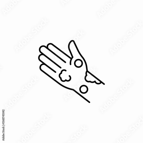 skin disorder icon sign vector