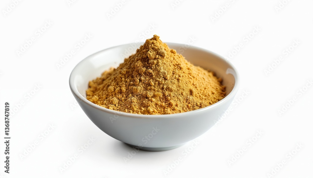 Coriander powder in white bowl. Spice culinary ingredient, seasoning for cooking recipes. Aromatic flavor, curry ingredient. Food background, healthy eating. Coriander powder in white bowl. Spice culinary ingredient, seasoning for cooking recipes. Aromatic flavor, curry ingredient. Food background, healthy eating.