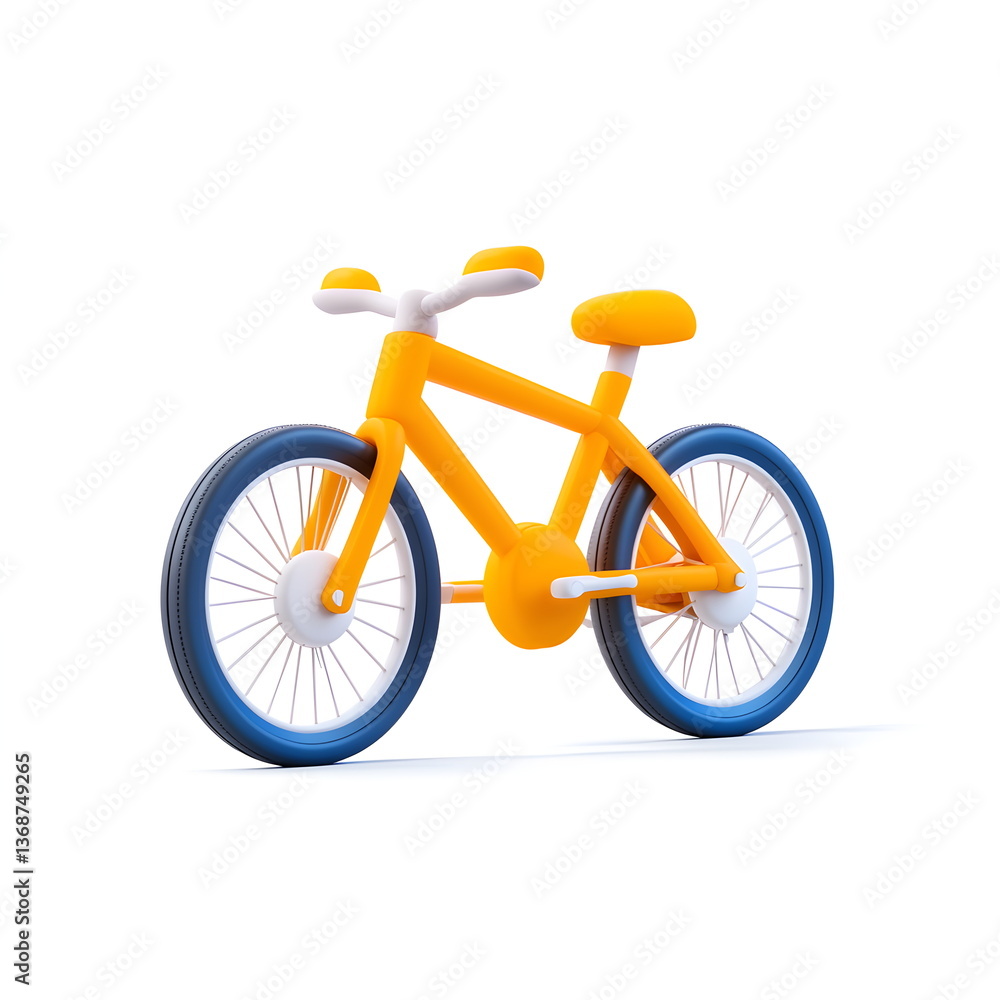 A whimsical and playful animated bicycle with exaggerated proportions, bold outlines, and a fantasy-like storybook style. Vibrant, colorful, and charming, evoking a dreamy, fairy-tale atmosphere. A whimsical and playful animated bicycle with exaggerated proportions, bold outlines, and a fantasy-like storybook style. Vibrant, colorful, and charming, evoking a dreamy, fairy-tale atmosphere.